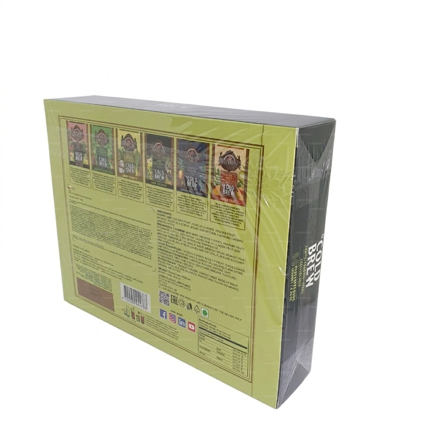 Basilur Cold Brew Assorted  6 Flavours (120g) 60 Enveloped Tea Bags