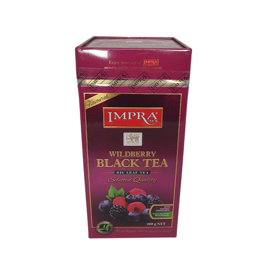 Impra Wildberry Big Leaf  Black Tea (200g) Meatal Caddy