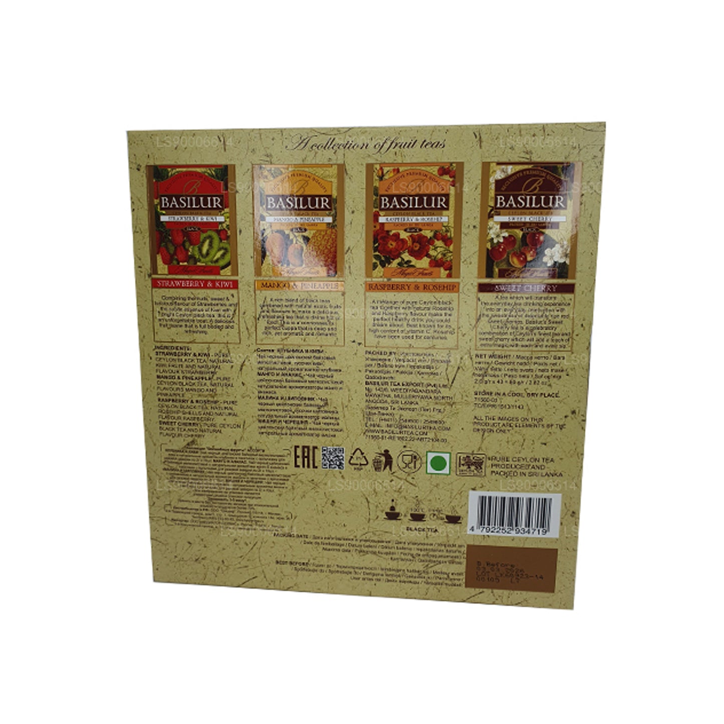 Basilur Magic Fruits "Magic Fruits Assorted - 40 Envelopes" (80g) Tea Bag