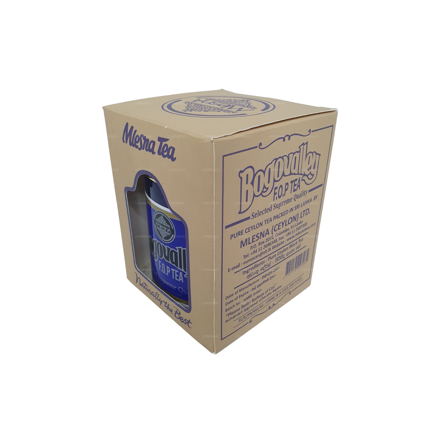 Mlesna Bogovalley F.O.P Tea Metal Caddy (100g)