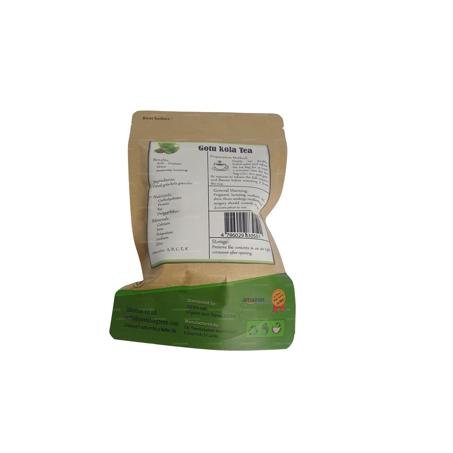 Lifetone Gotukola Tea (30g)