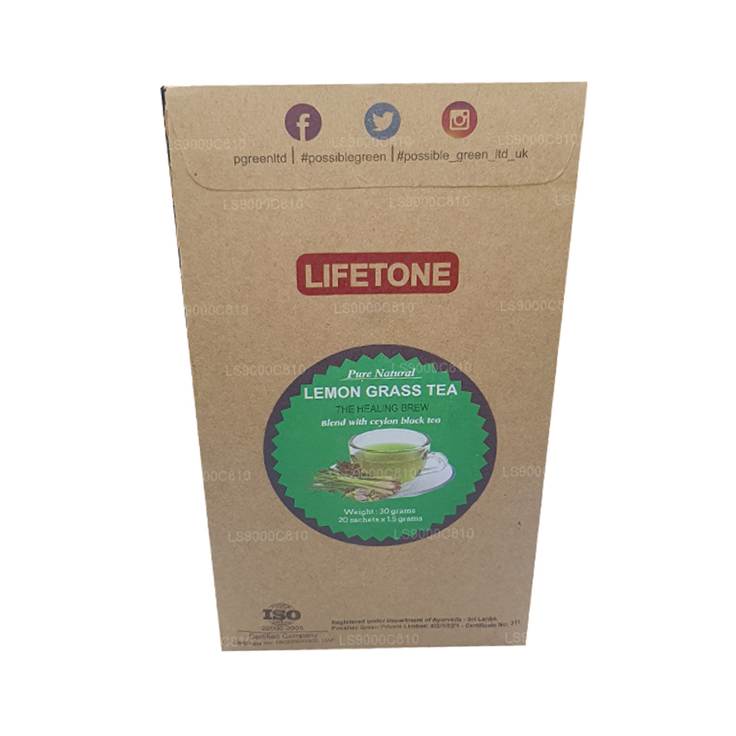 Lifetone Lemongrass Tea (30g)