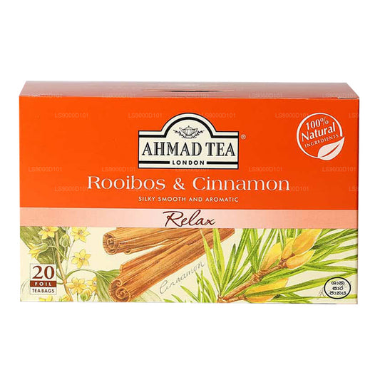 Ahmad Tea Rooibos & Cinnamon Tea (40g) 20 Foil Tea Bags