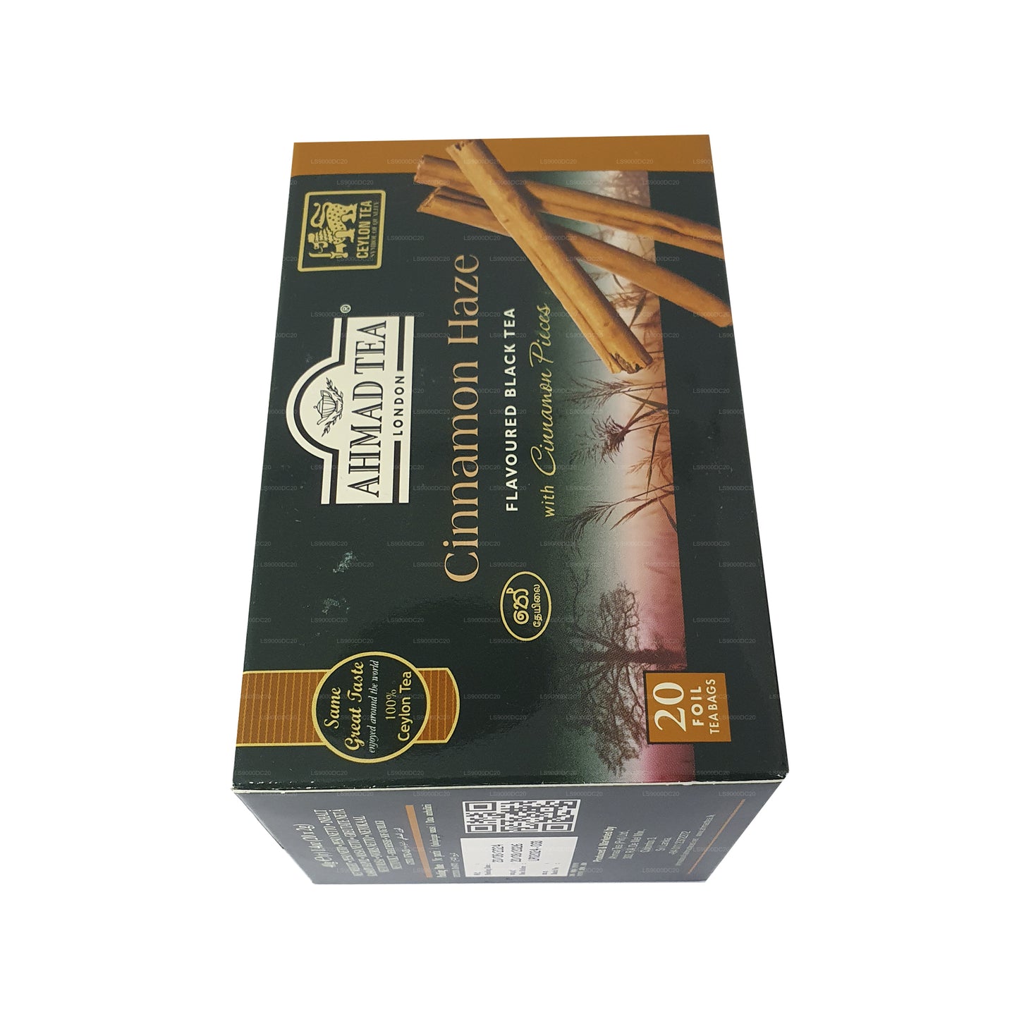 Ahmad Tea Cinnamon Haze Flavoured Black Tea (40g) 20 Foil Tea Bags