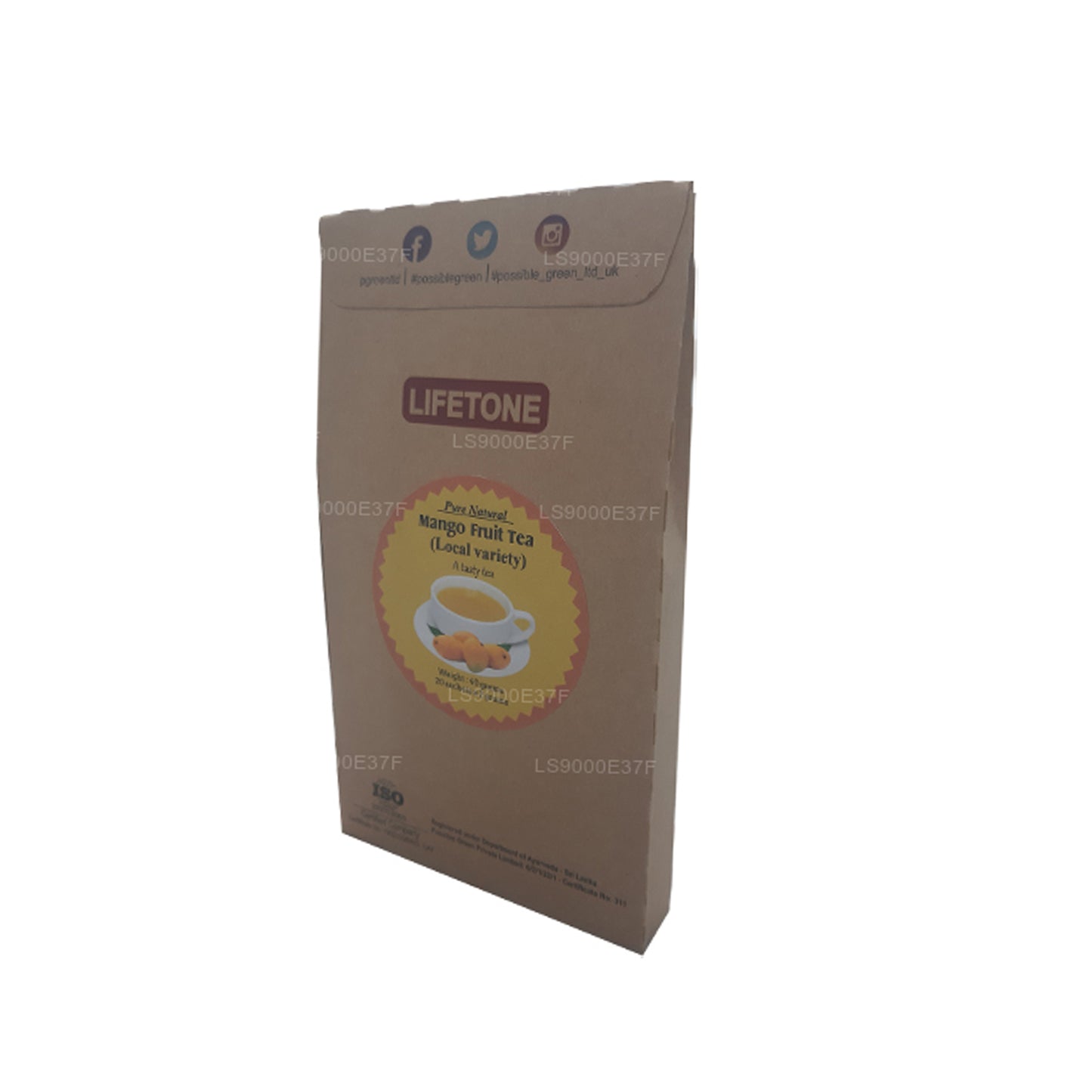 Lifetone Mango Fruit Tea (40g) 20 Tea Bags