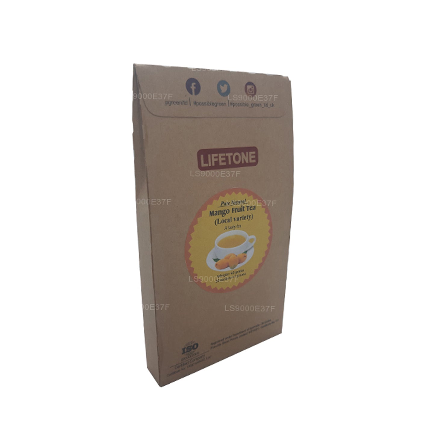 Lifetone Mango Fruit Tea (40g) 20 Tea Bags