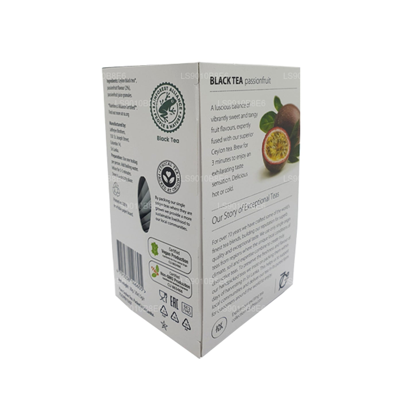 Jaf Tea Passionfruit Black Tea (30g) Foil Envelope Tea Bags