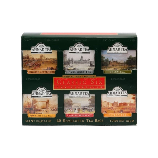 Ahmad Classic Six Tea Collection (120g) 60 Tea Bags