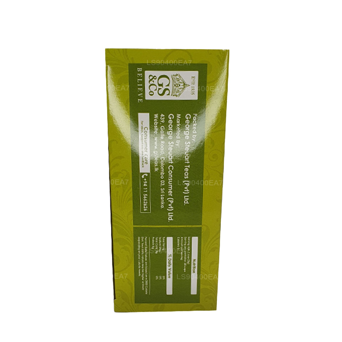 George Steuarts Pure Green Tea (50g) 25 Tea Bags