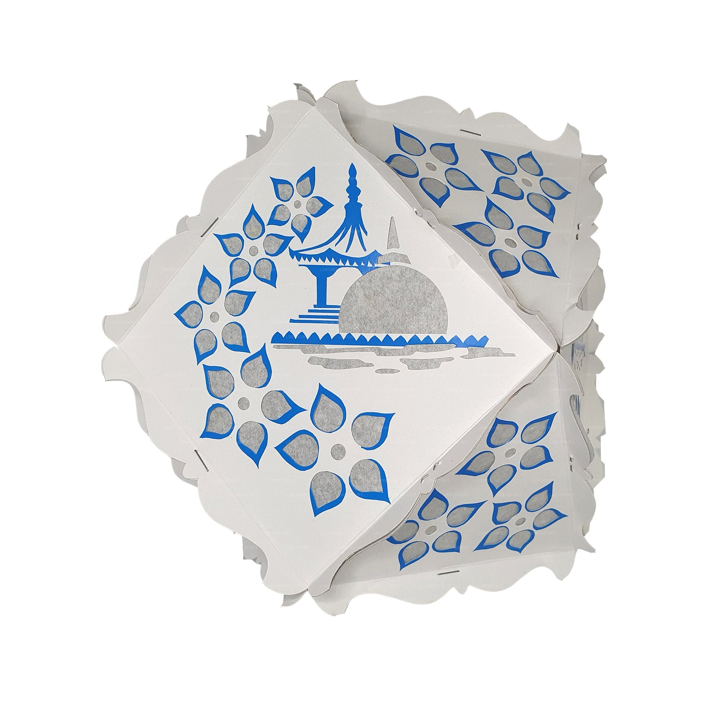 Lakpura Cardboard Vesak Lanterns (Atapattam Koodu) 3Pcs Pack