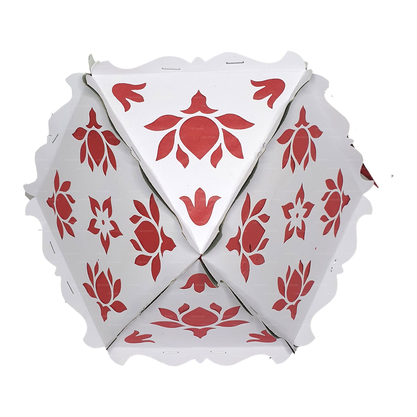 Lakpura Cardboard Vesak Lanterns (Atapattam Koodu) 3Pcs Pack