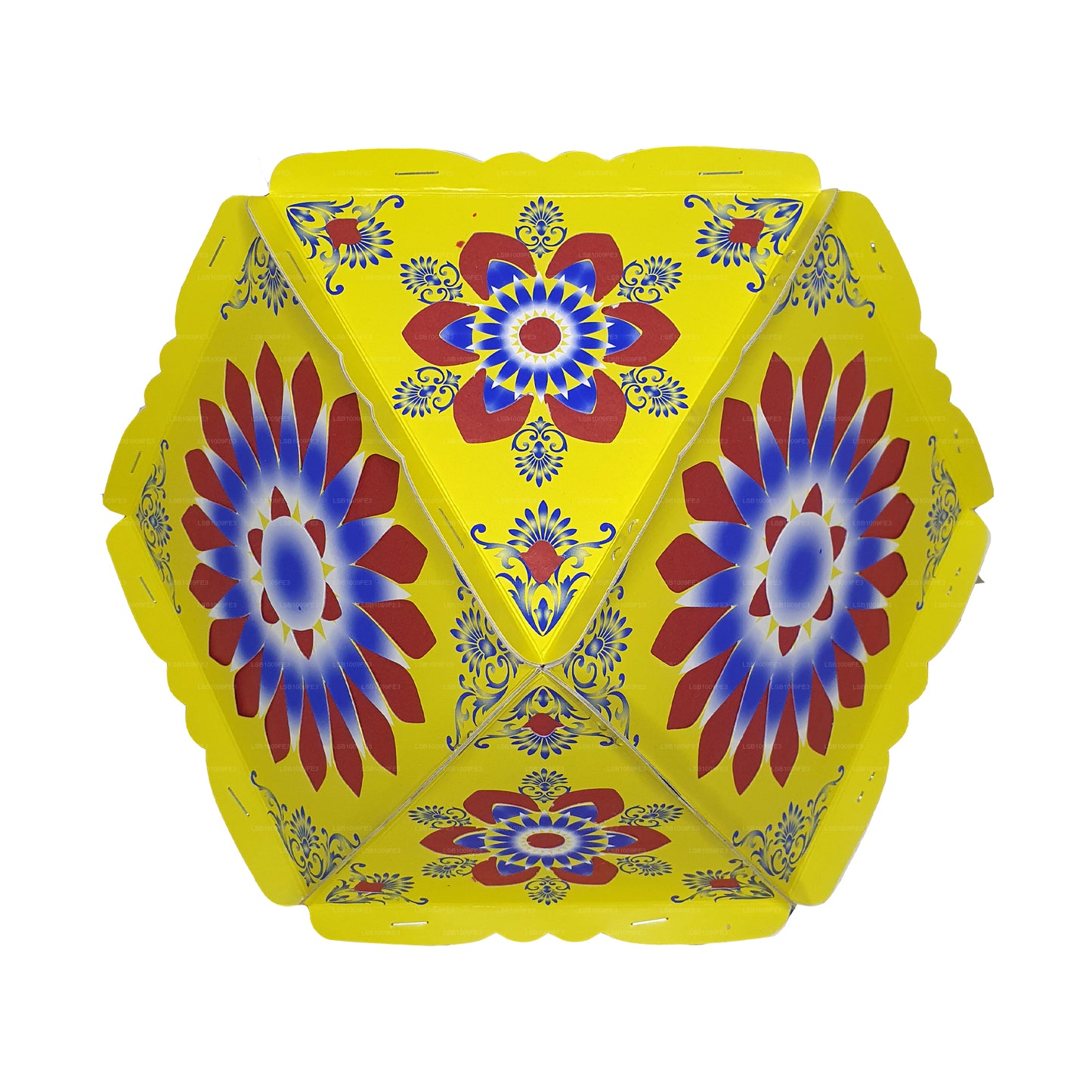 Lakpura Cardboard Vesak Lanterns (Atapattam Koodu) 3Pcs Pack