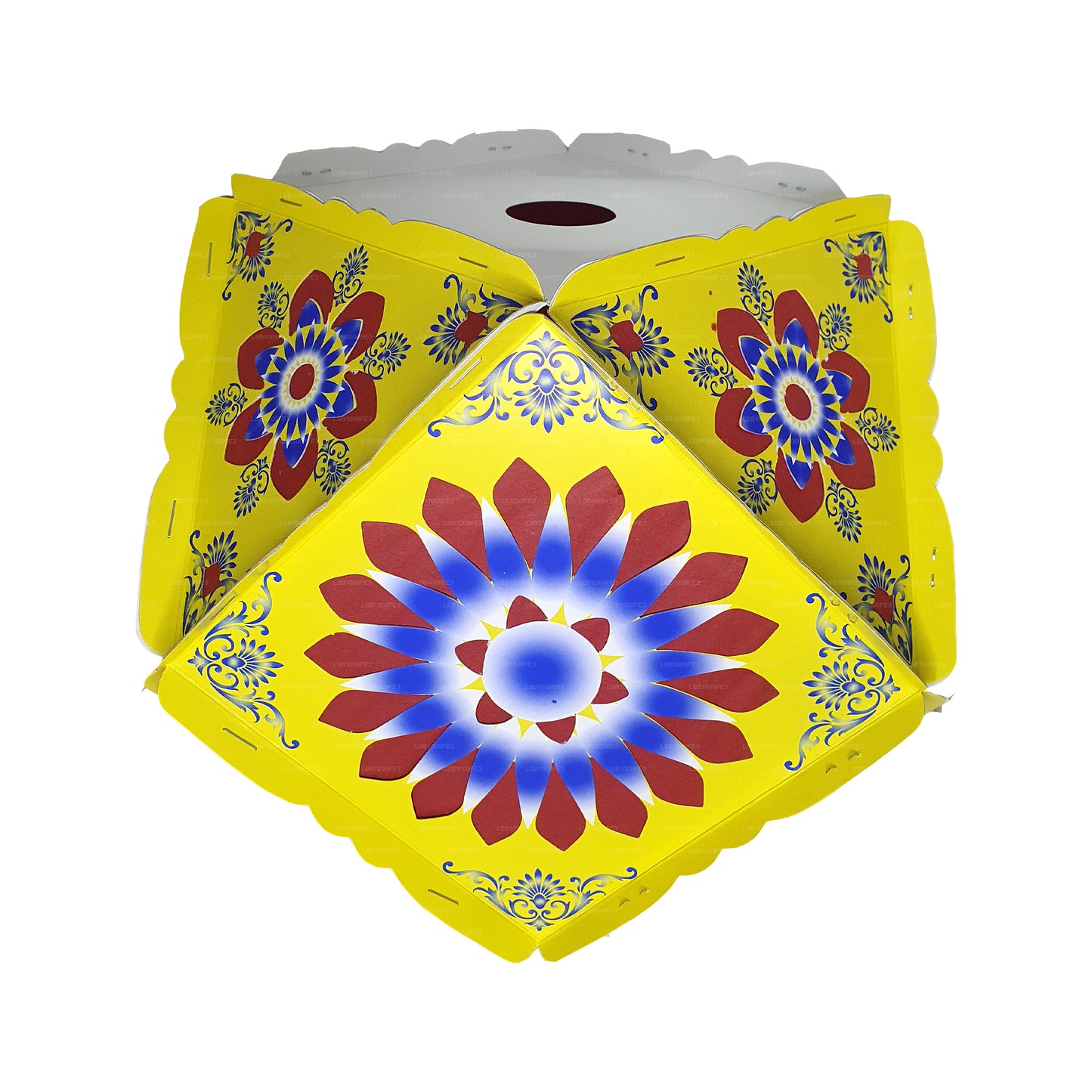 Lakpura Cardboard Vesak Lanterns (Atapattam Koodu) 3Pcs Pack