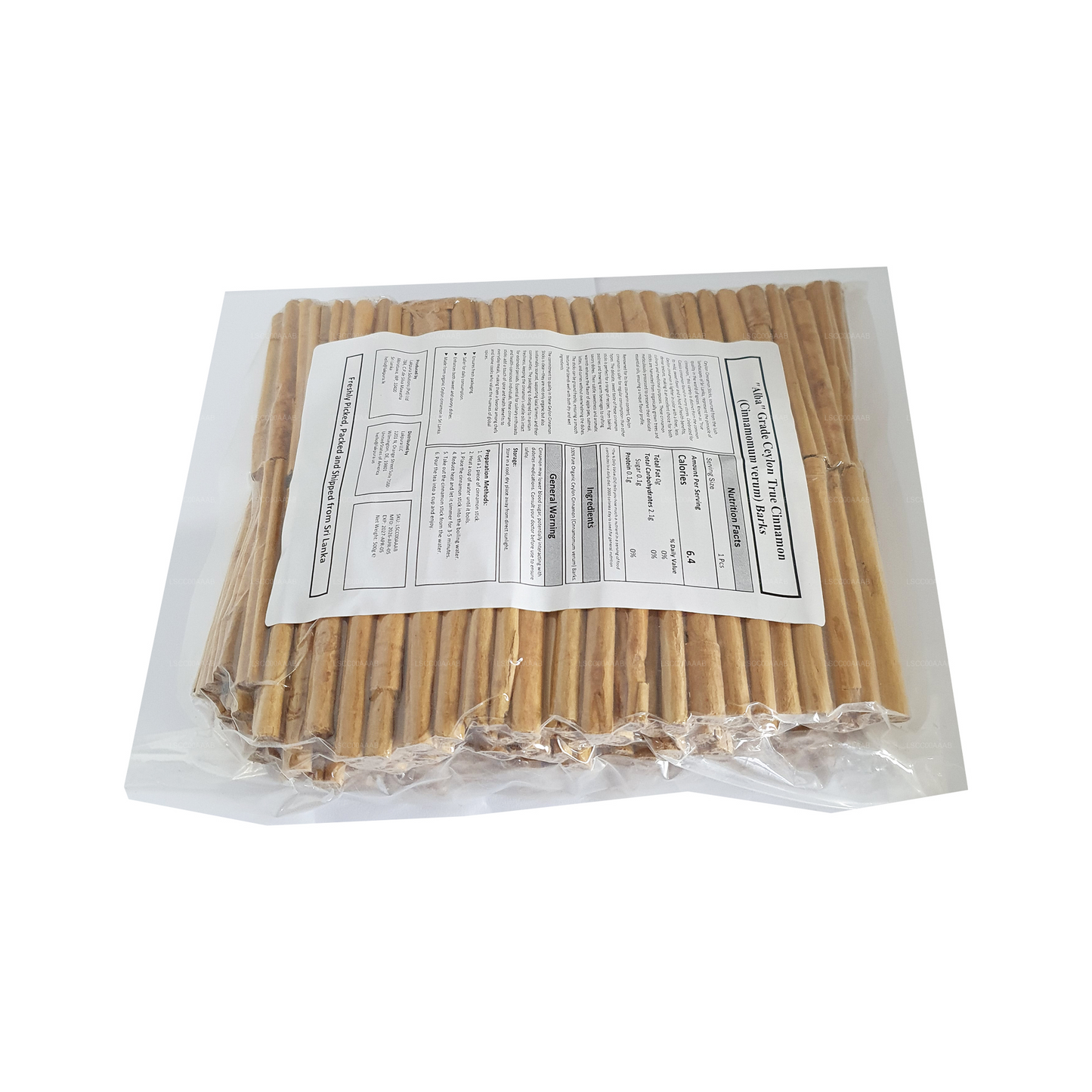 Lakpura® Ceylon True Cinnamon "Alba" Grade Sticks