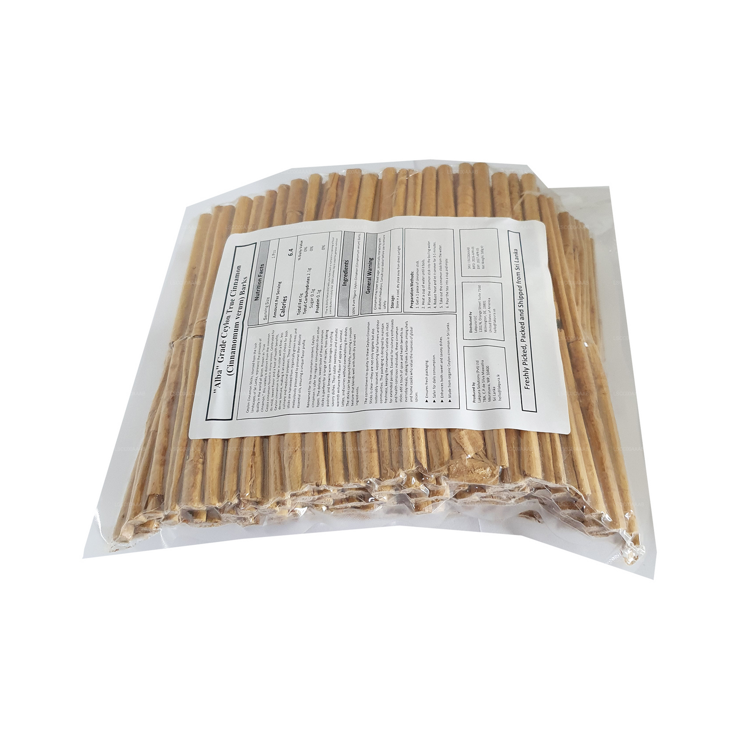 Lakpura® Ceylon True Cinnamon "Alba" Grade Sticks
