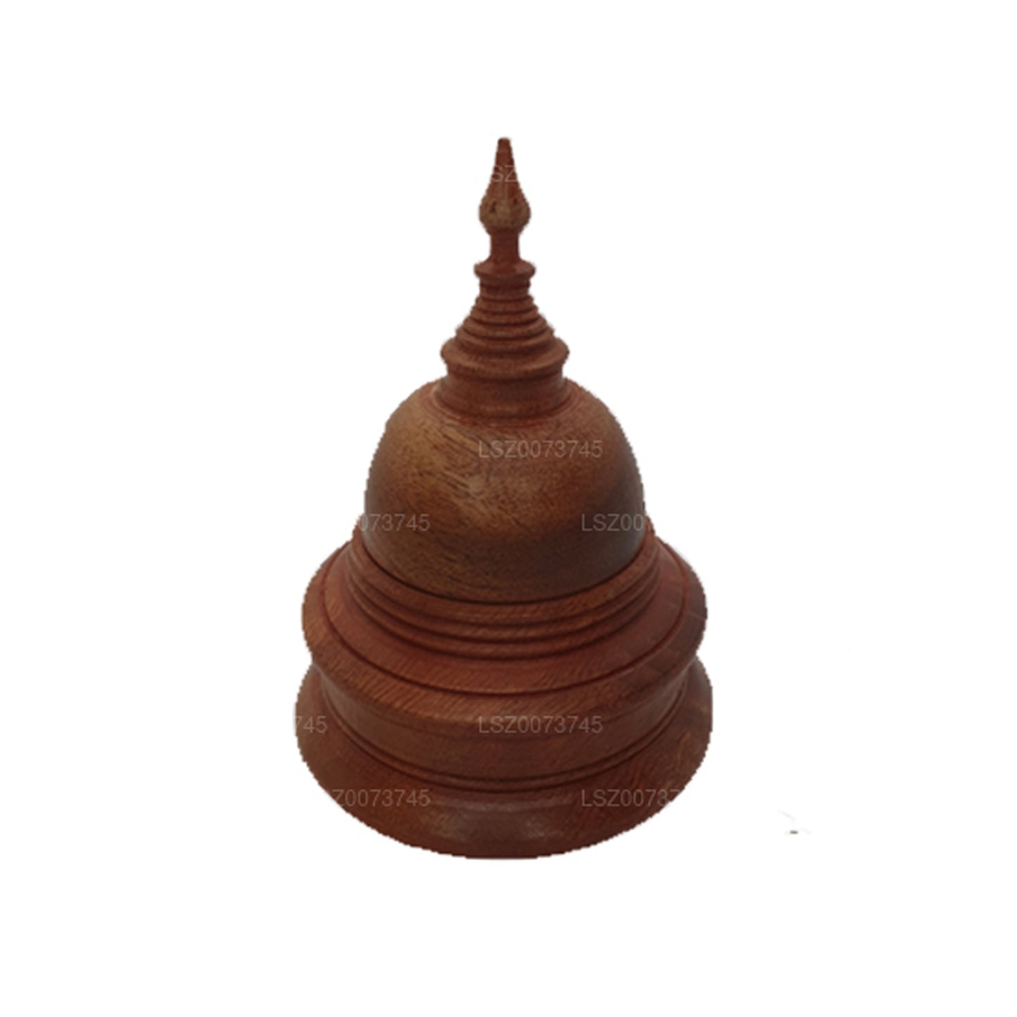 Lakpura® Buddha Stupas Wood Color (H-4 inch W-3 inch)