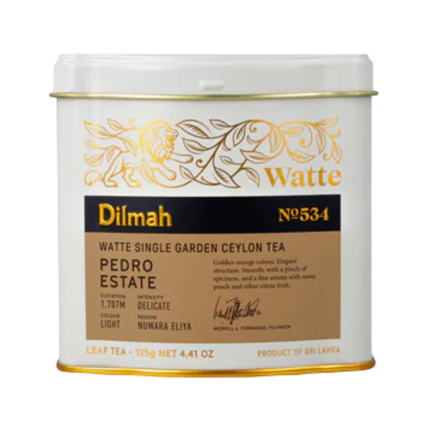 Dilmah Pedro Estate Watte Ceylon Black Tea (125g)