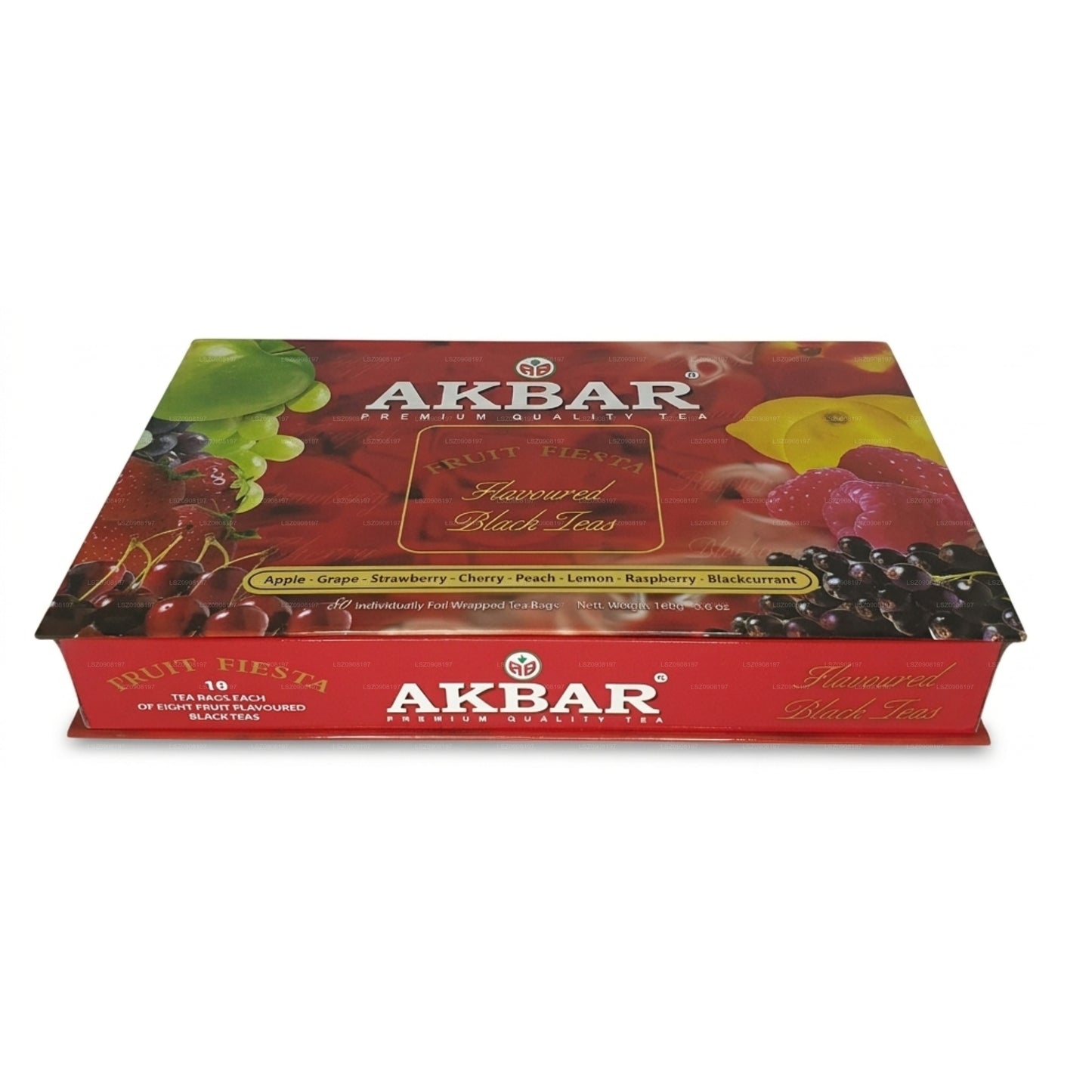 Akbar Fruit Fiesta Flavoured Black Tea Gift Box 80 Tea Bags (160g)