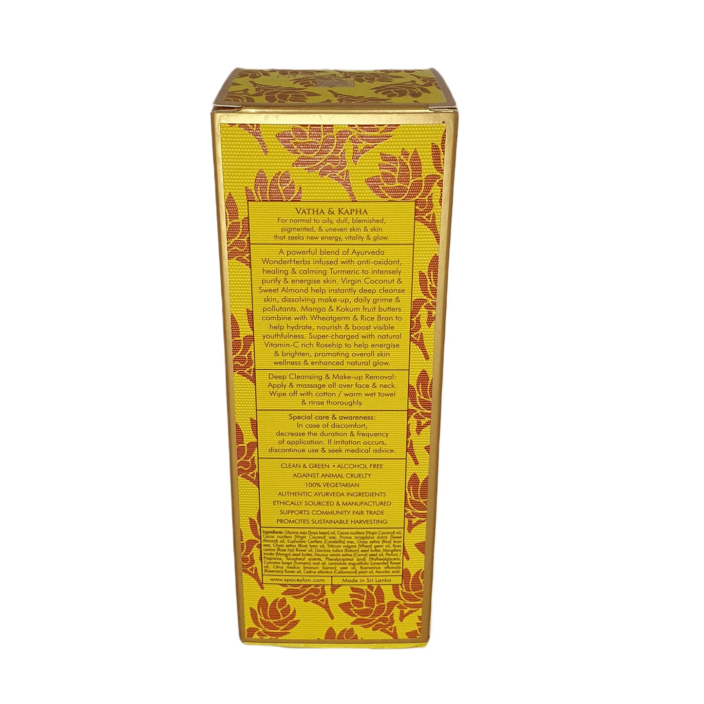 Spa Ceylon True Turmeric - Vitamin C Glow - Deep Cleansing Facial Balm (100ml)