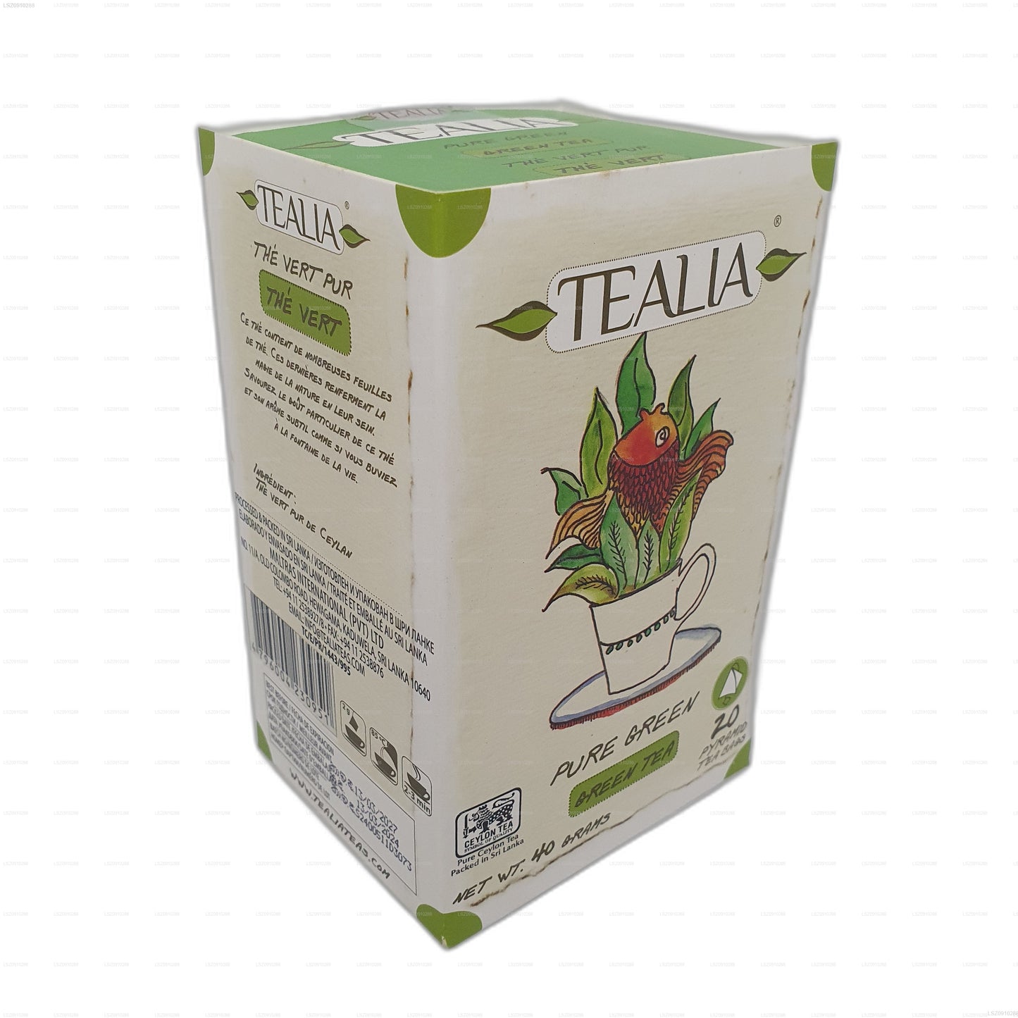 Teali The Vert Green (40g) 20 Pyramid Tea Bags