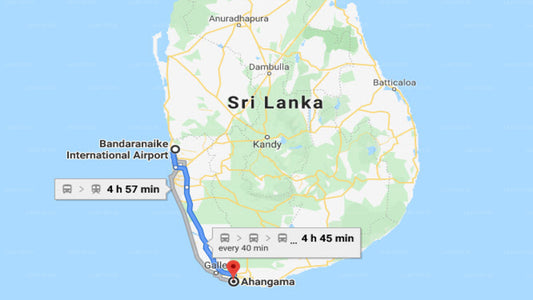 Colombo (CMB) Airport to Ahangama City Private Transfer