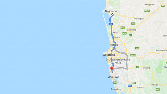 Colombo Airport (CMB) to Ratmalana City Private Transfer