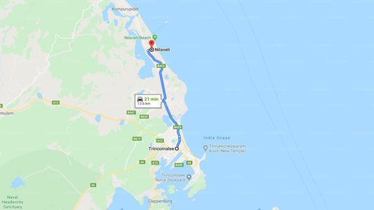 Trincomalee City to Nilaveli City Private Transfer