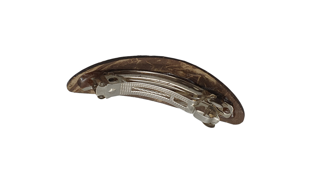 Coconut Shell Hair Clip (Design E)